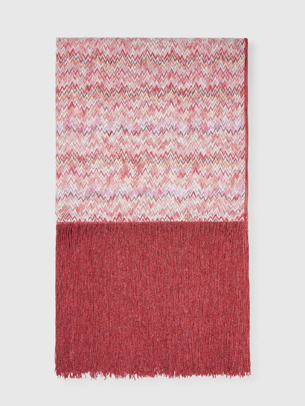 M Missoni Stola in viscosa lamé chevron con frange Hotsell