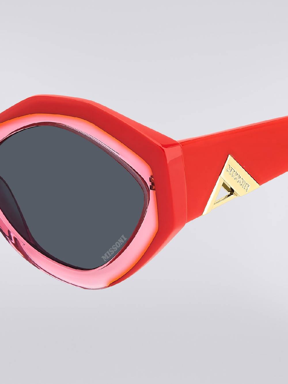 M Missoni Occhiali da sole con montatura ovale e applicazione logo in metallo Vendite Flash