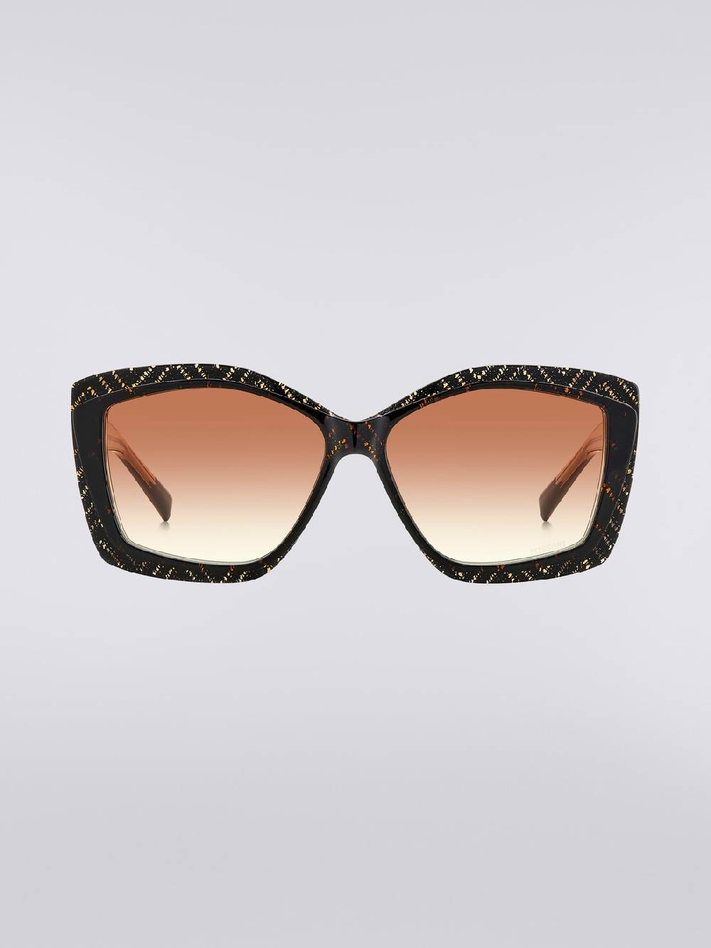 M Missoni Occhiali da sole con montatura geometrica e inserti in tessuto Nuova
