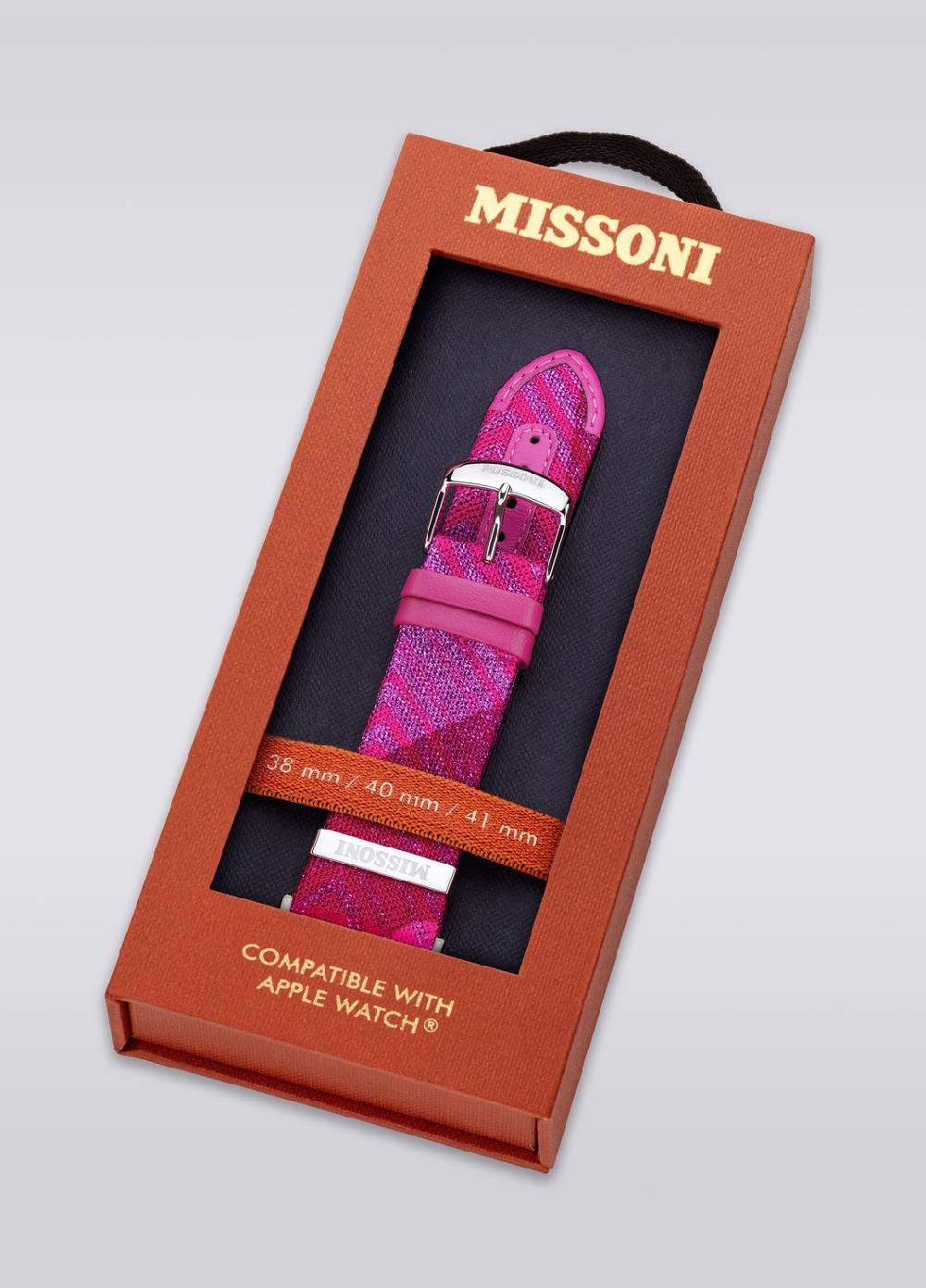 M Missoni Cinturino Apple watch in tessuto Missoni da 22 mm Nuovo