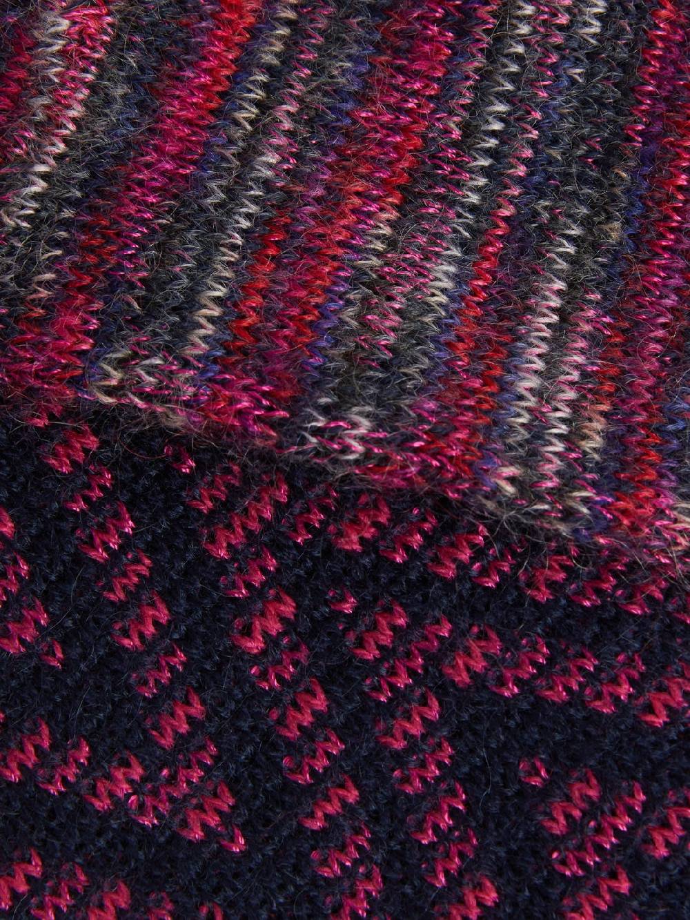 M Missoni Guanti in maglia di lana e mohair con multi-lavorazione Promozione
