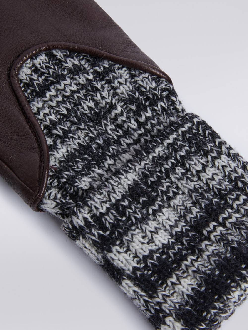 M Missoni Guanti in lana e pelle Spedizione Gratuita