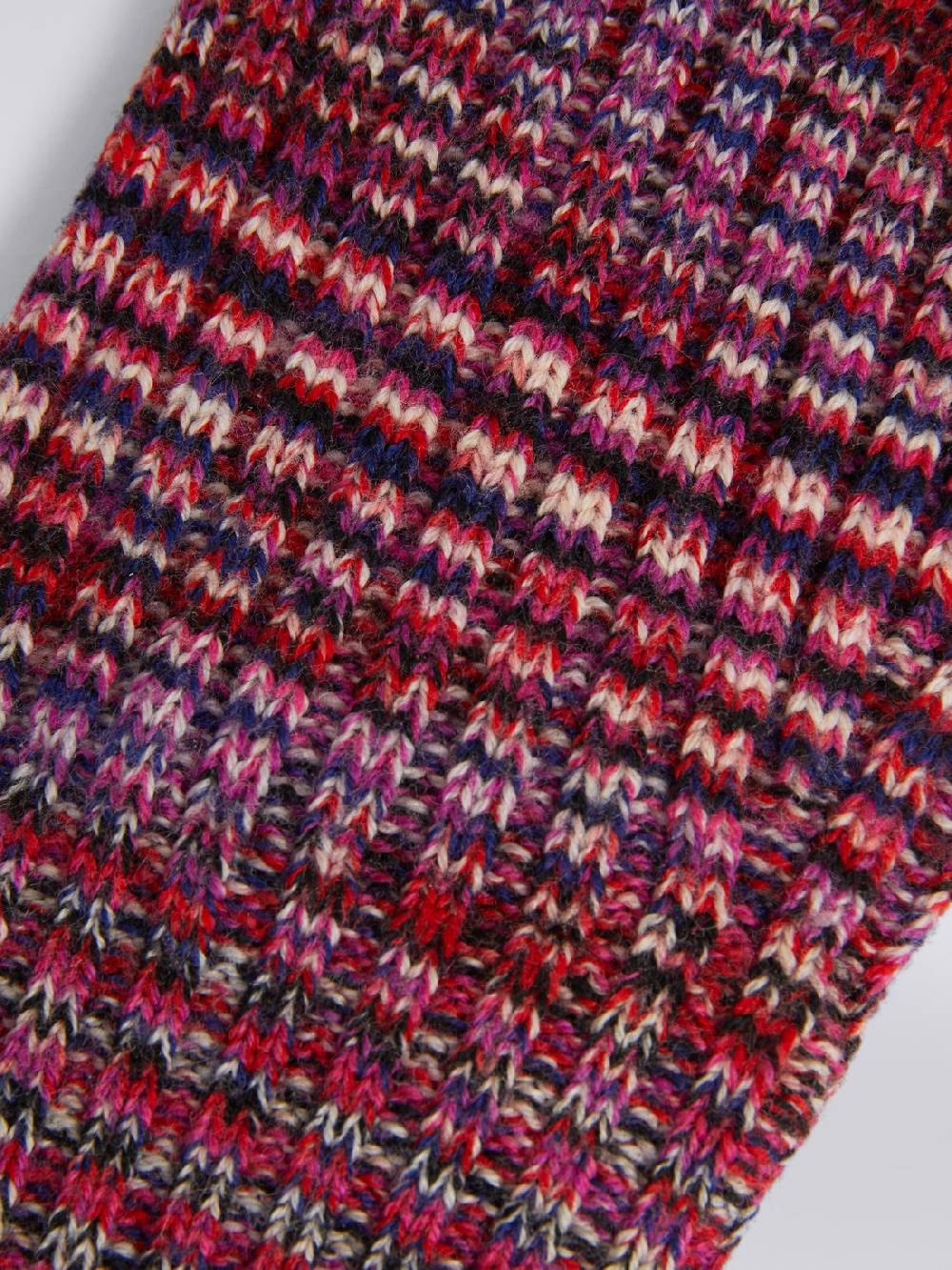 M Missoni Guanti in maglia di lana fiammata Pezzi Unici