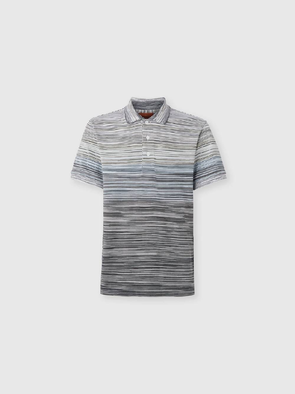 M Missoni Polo in piquet di cotone fiammato Prezzo Ridotto