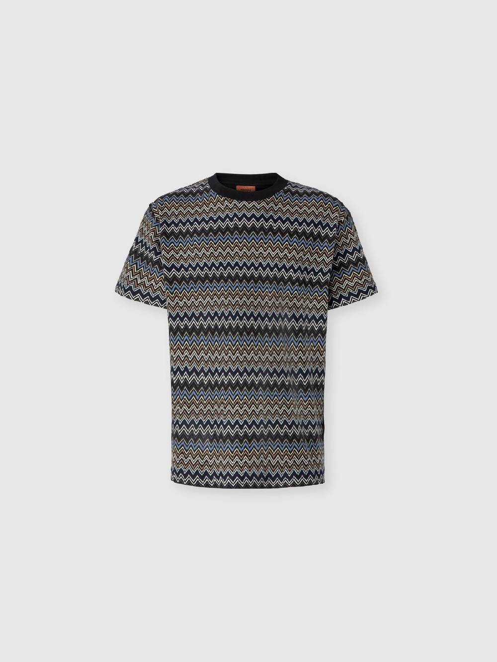 M Missoni T-shirt con motivo zig zag e logo posteriore Novità