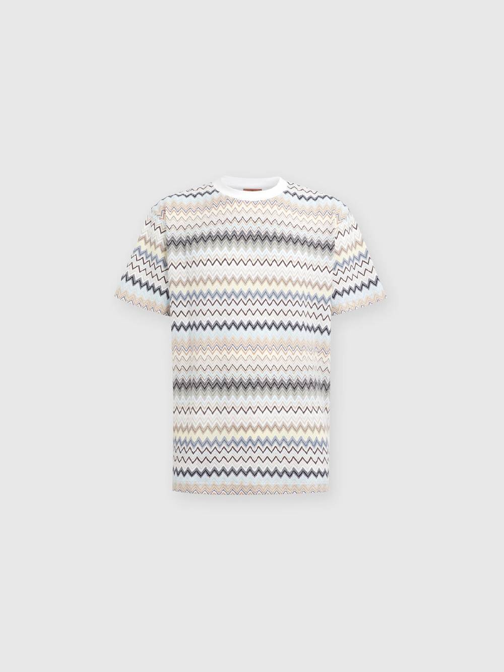 M Missoni T-shirt con motivo zig zag e logo posteriore Presa