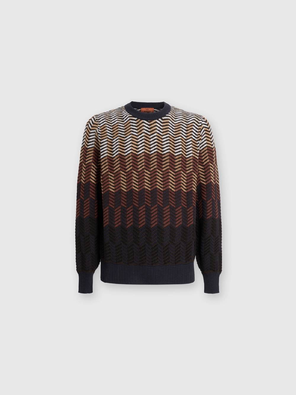 M Missoni Pullover girocollo in lana vergine zig zag Economico
