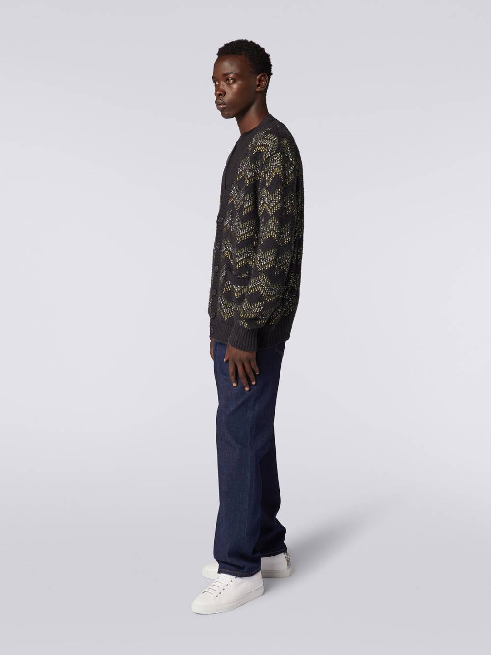 M Missoni Cardigan con scollatura a V in misto cotone Saldi