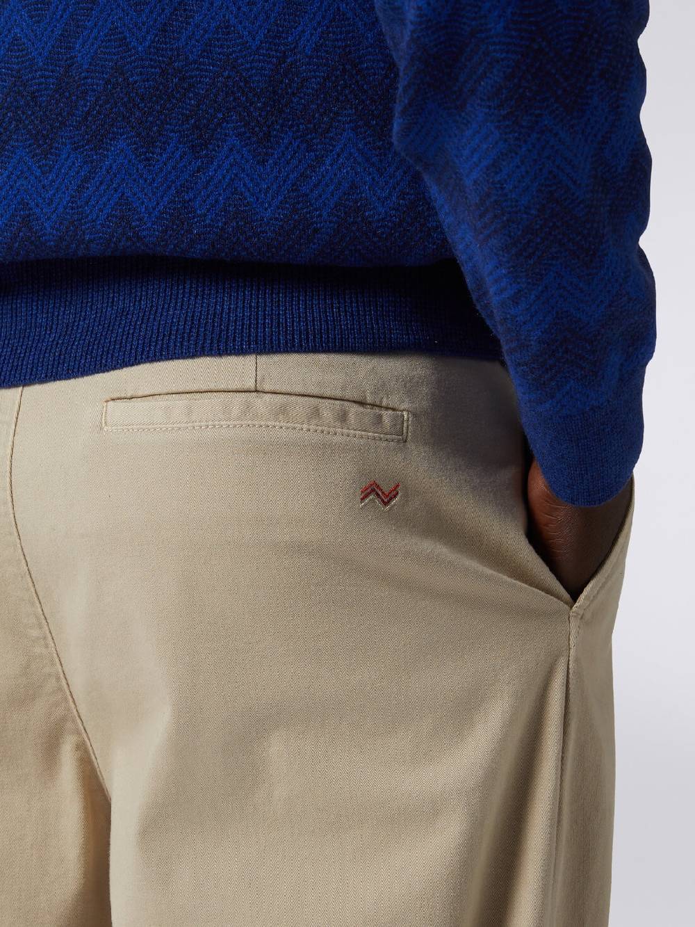 M Missoni Pantaloni chino in cotone Moda