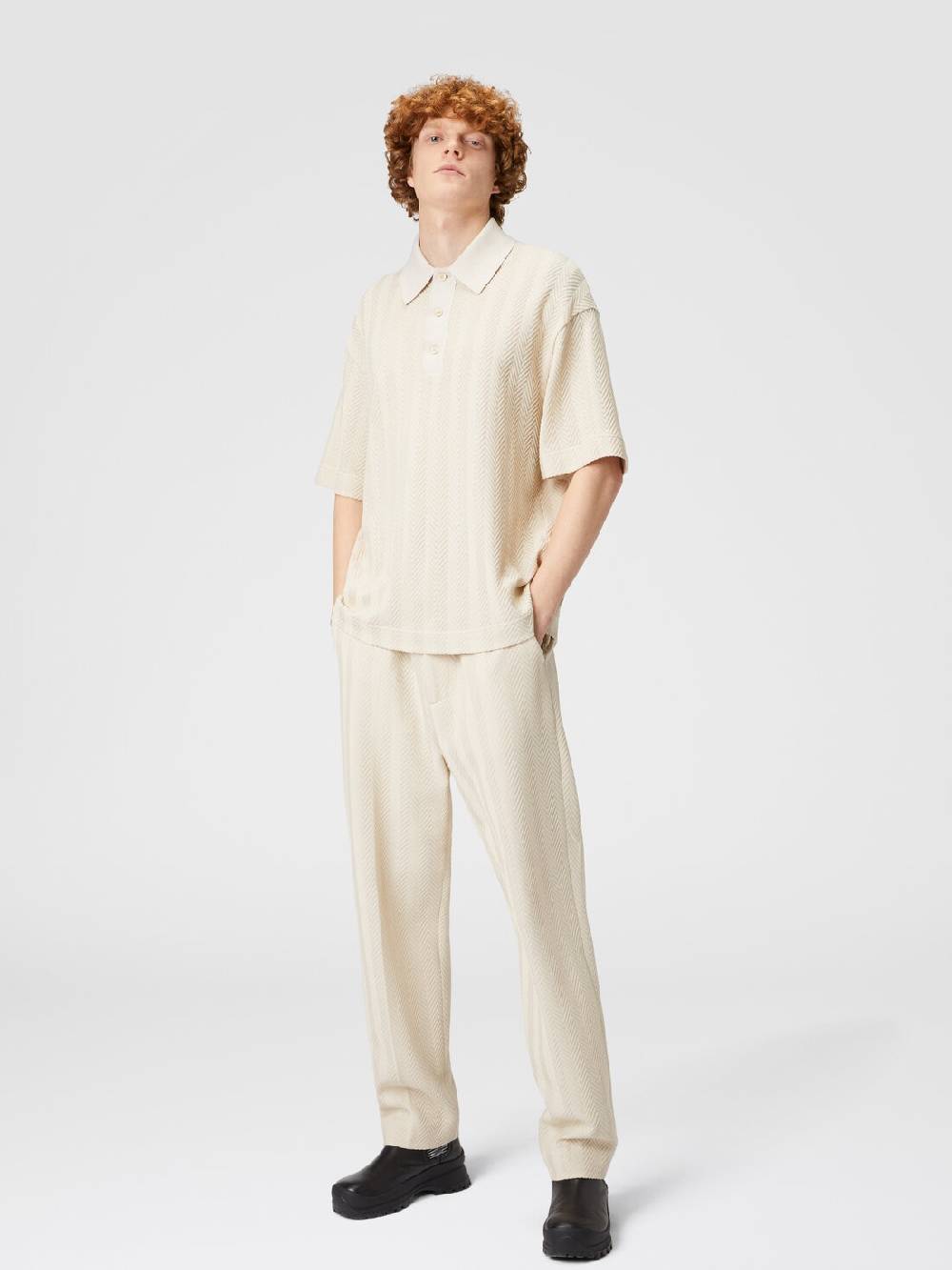 M Missoni Pantaloni classici in cotone e viscosa zig zag 2025