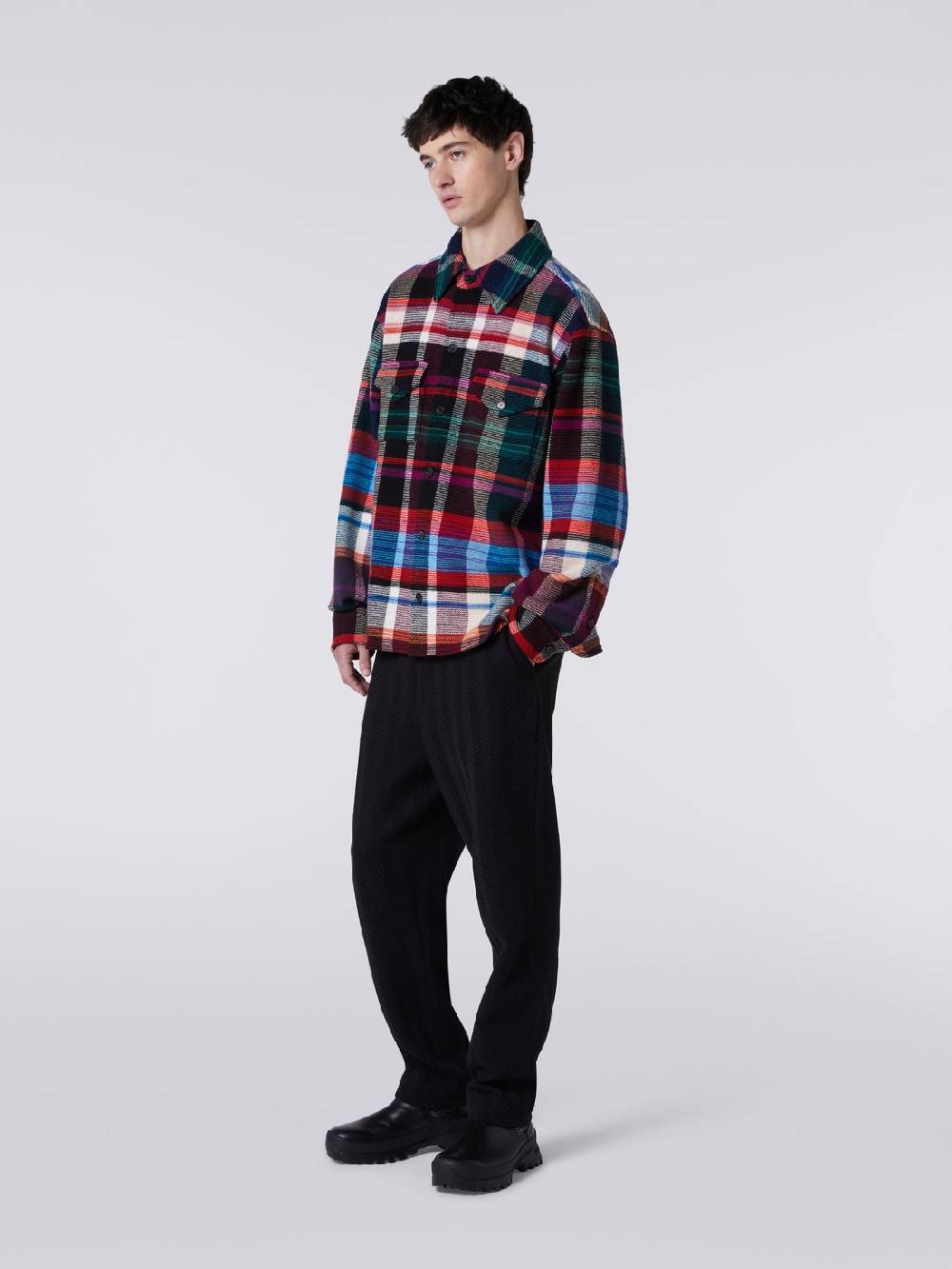 M Missoni Oveshirt in lana e cotone Spedizione Gratuita