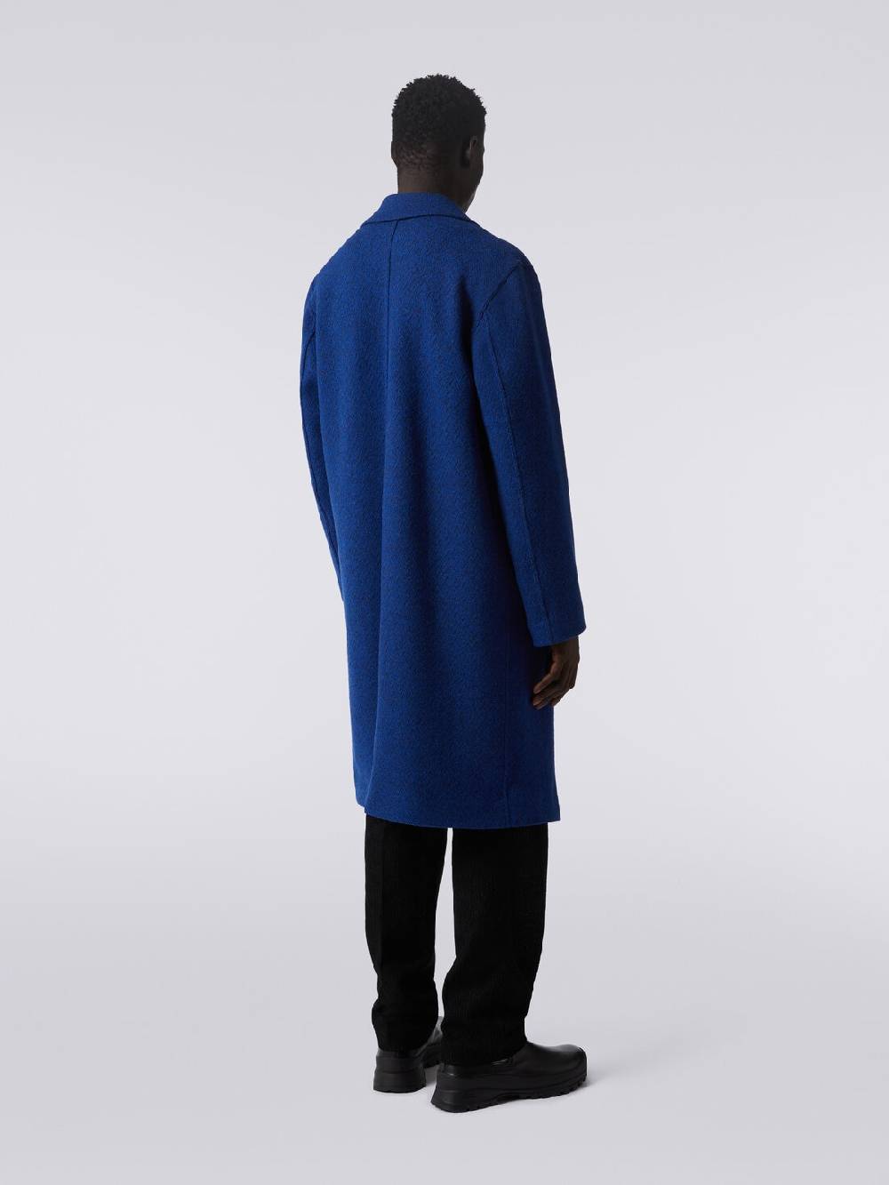 M Missoni Cappotto spigato in lana cotta Pezzi Unici