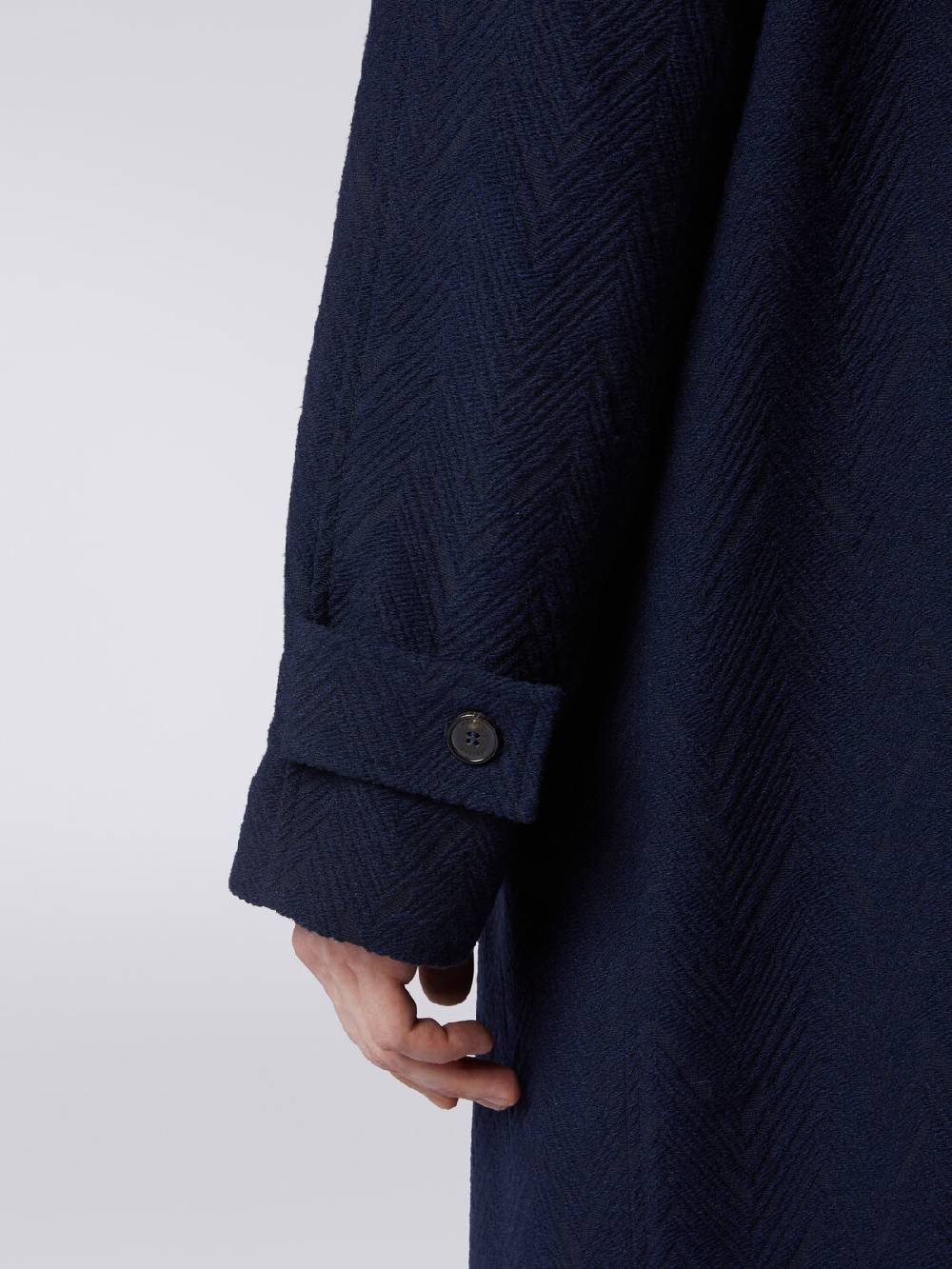 M Missoni Cappotto misto lana jacquard con motivo zig zag Qualità Garantita