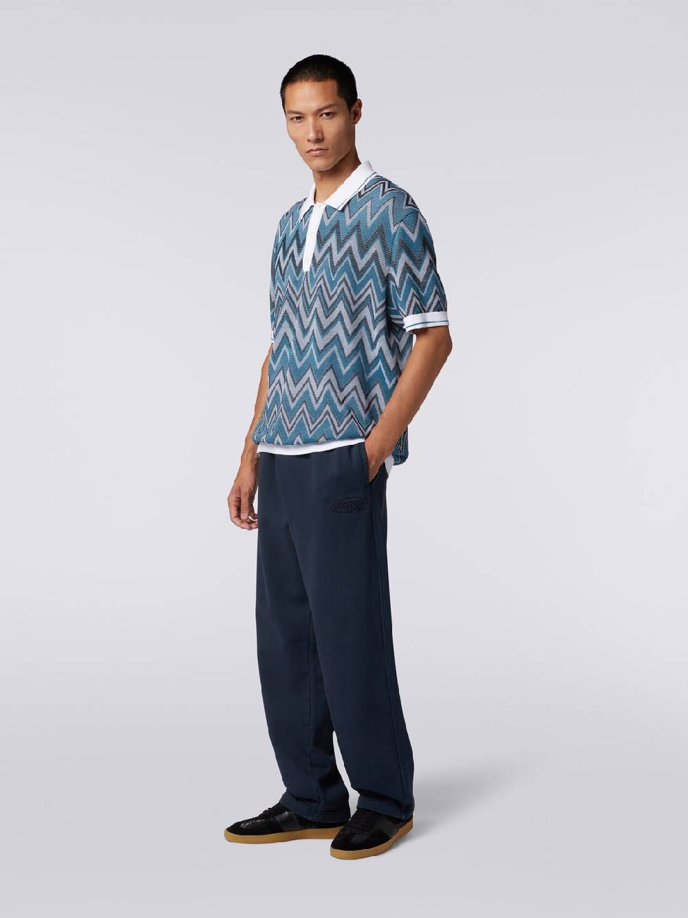 M Missoni Pantaloni in felpa di cotone con logo Acquista Ora