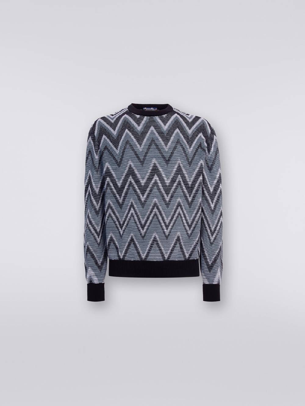 M Missoni Pullover girocollo in cotone zig zag Fino Al -60%