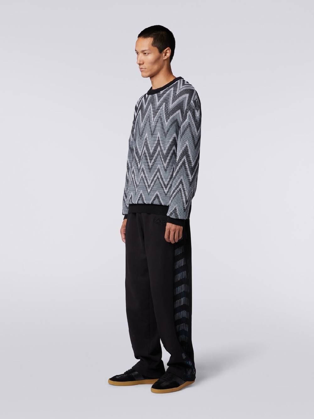 M Missoni Pullover girocollo in cotone zig zag Fino Al -60%