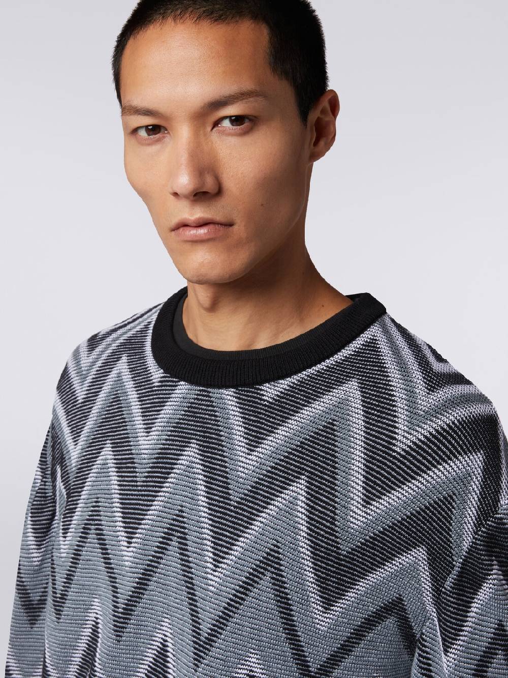 M Missoni Pullover girocollo in cotone zig zag Fino Al -60%