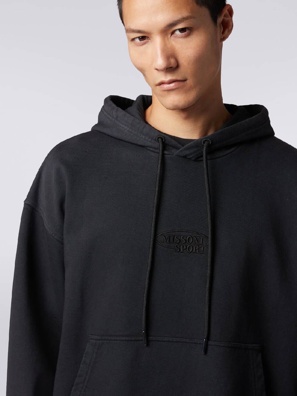 M Missoni Felpa in cotone con cappuccio e logo Affare Del Giorno