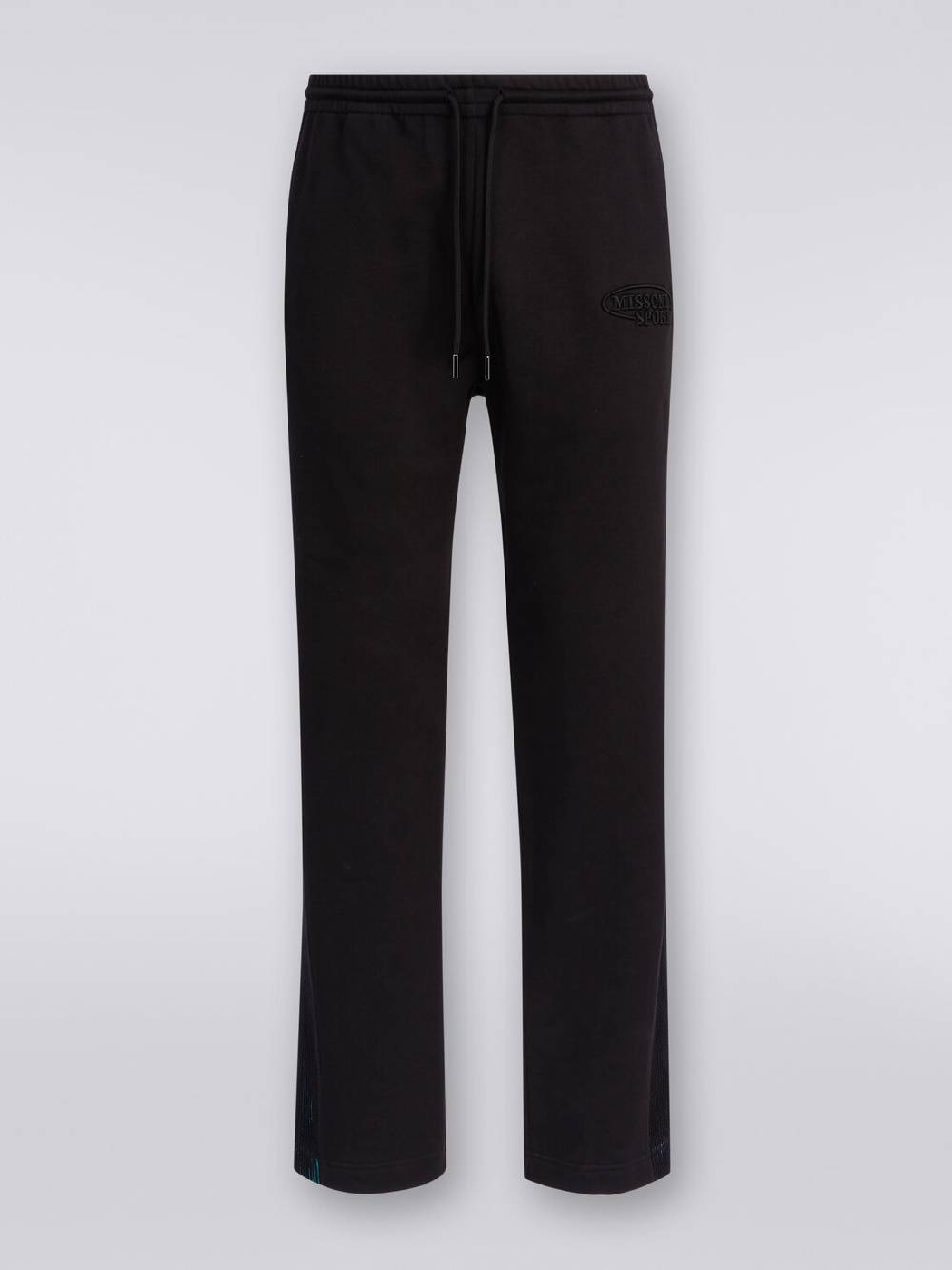 M Missoni Pantaloni in felpa con logo e bande laterali in maglia Prezzo Ridotto
