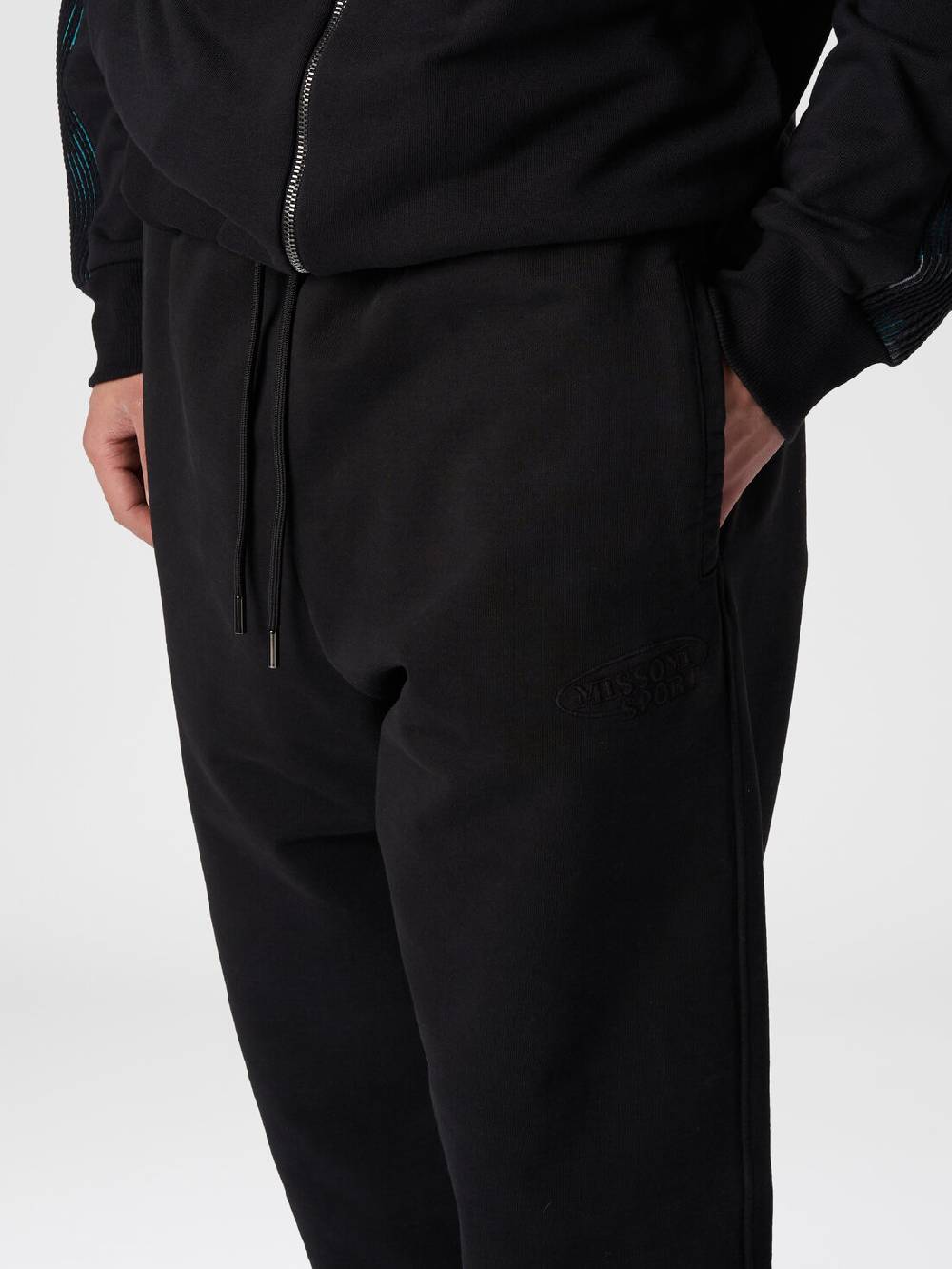 M Missoni Pantaloni in felpa di cotone con logo Convenienza