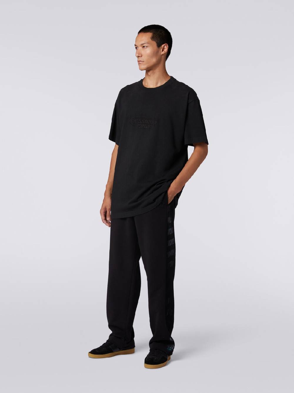 M Missoni T-shirt girocollo in cotone con logo Novità