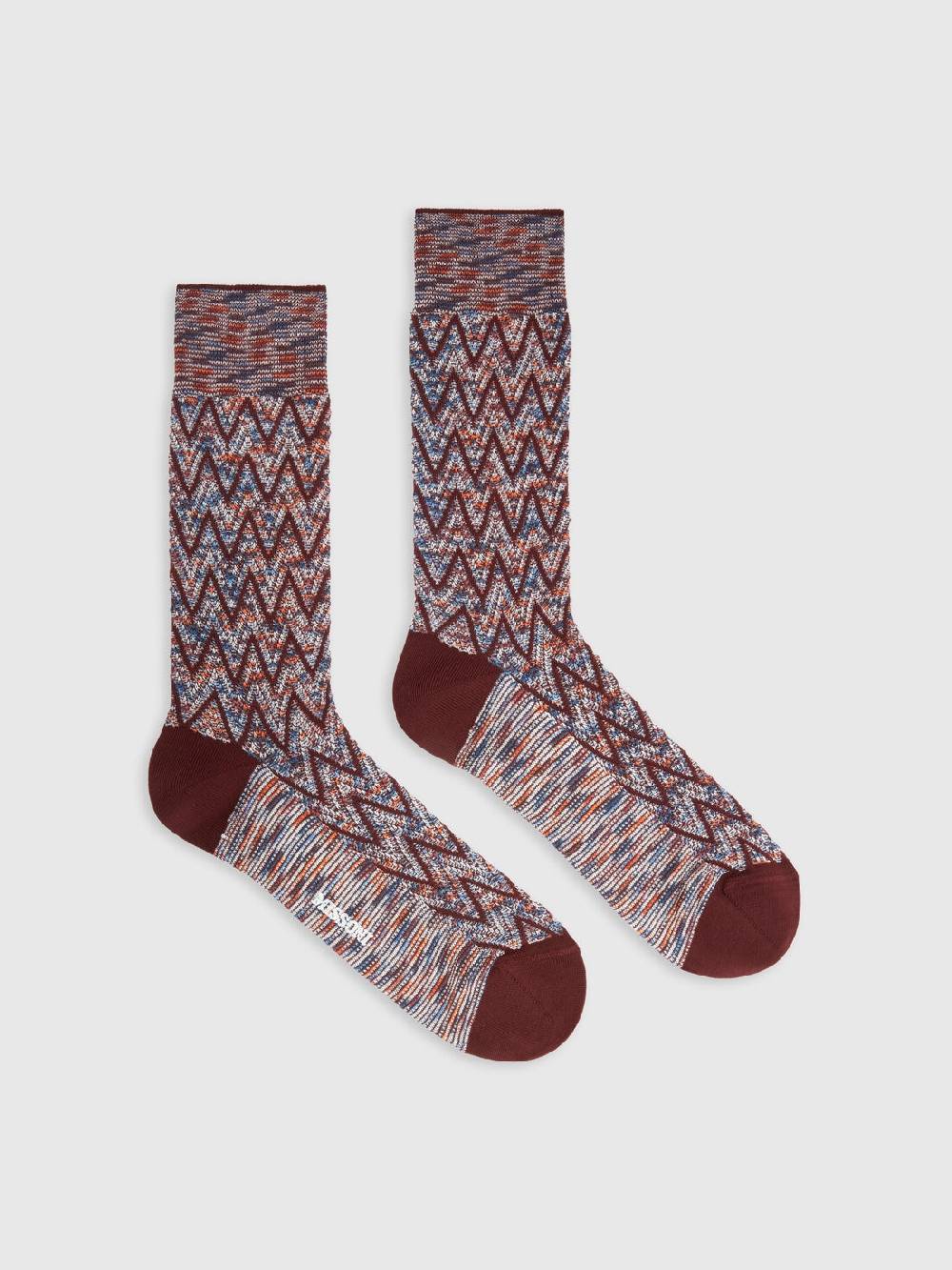 M Missoni Calzini corti in misto cotone zig zag I Più Venduti