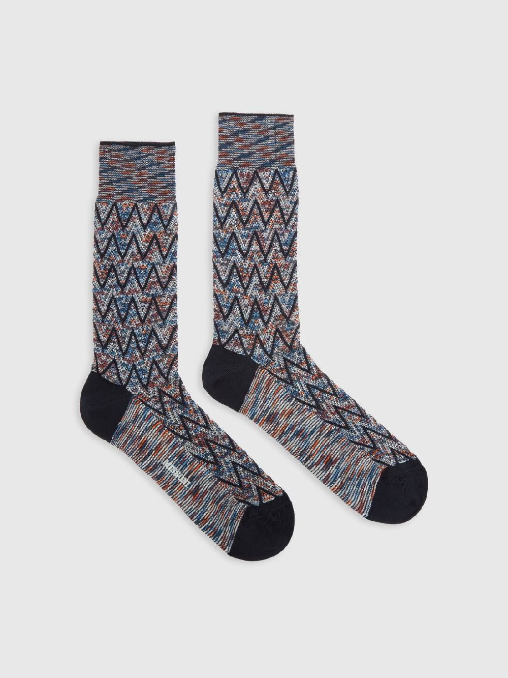 M Missoni Calzini corti in misto cotone zig zag Moda