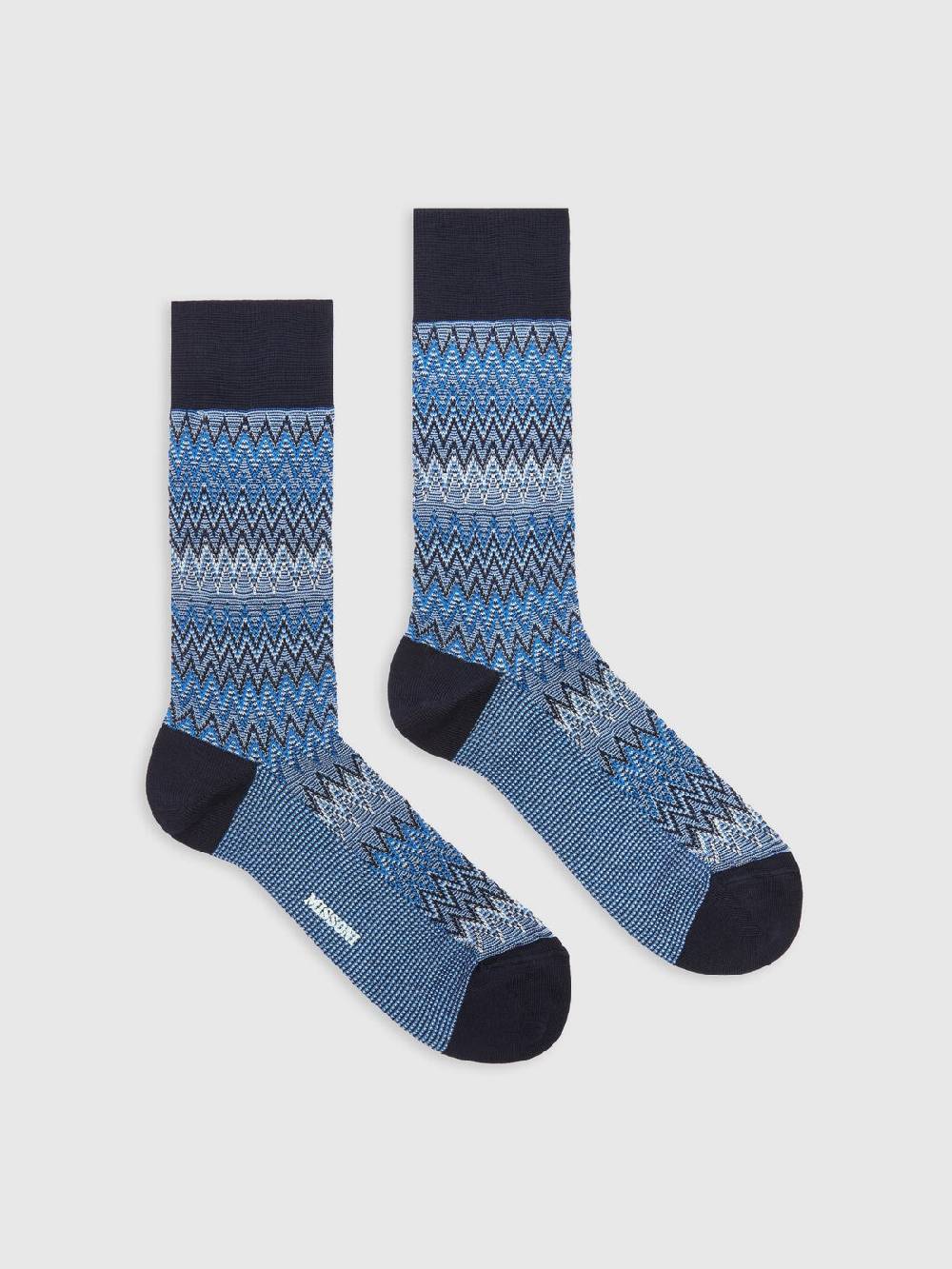 M Missoni Calzini corti in misto cotone chevron 2025