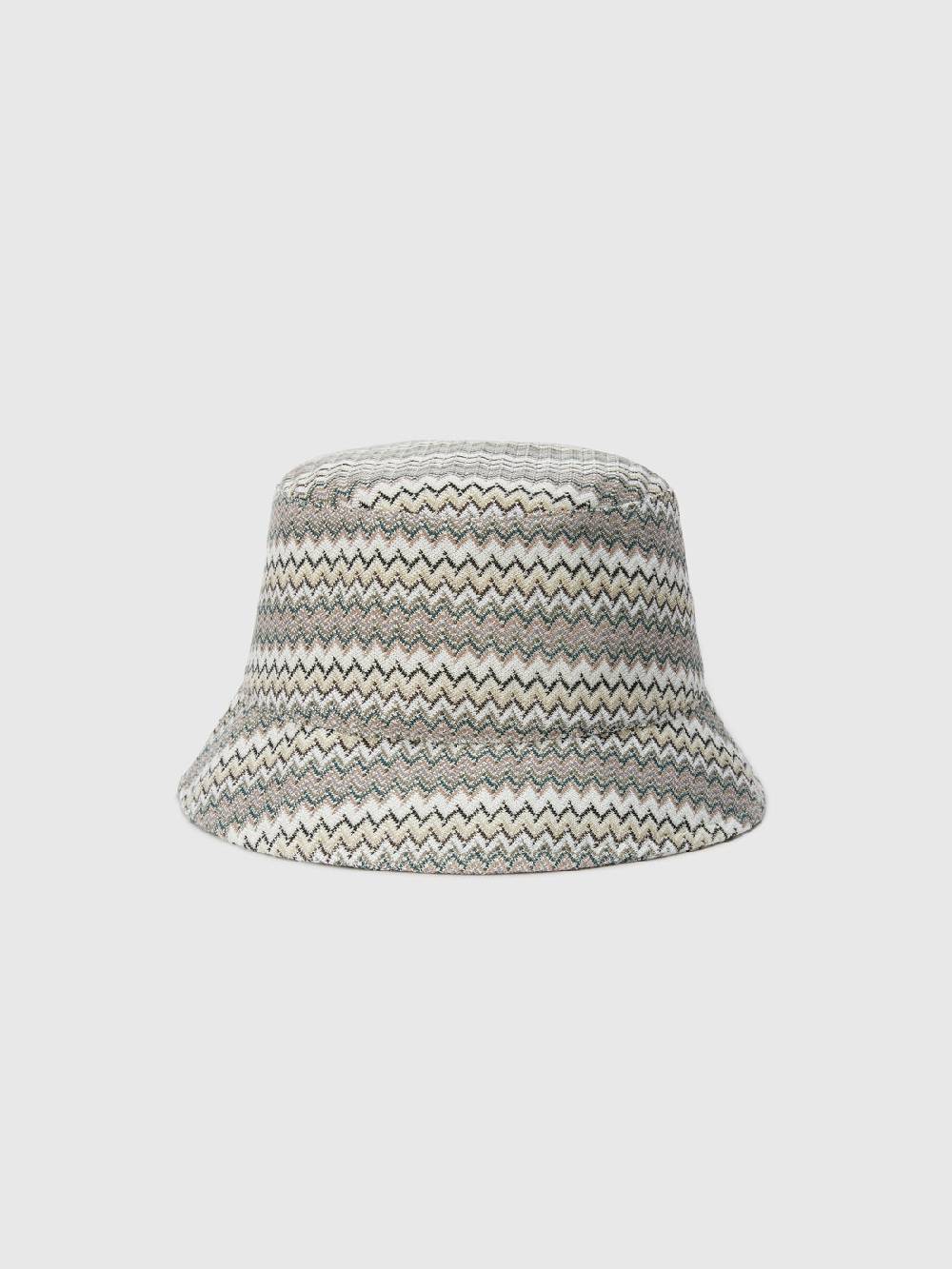 M Missoni Bucket hat in viscosa e cotone zig zag Italia