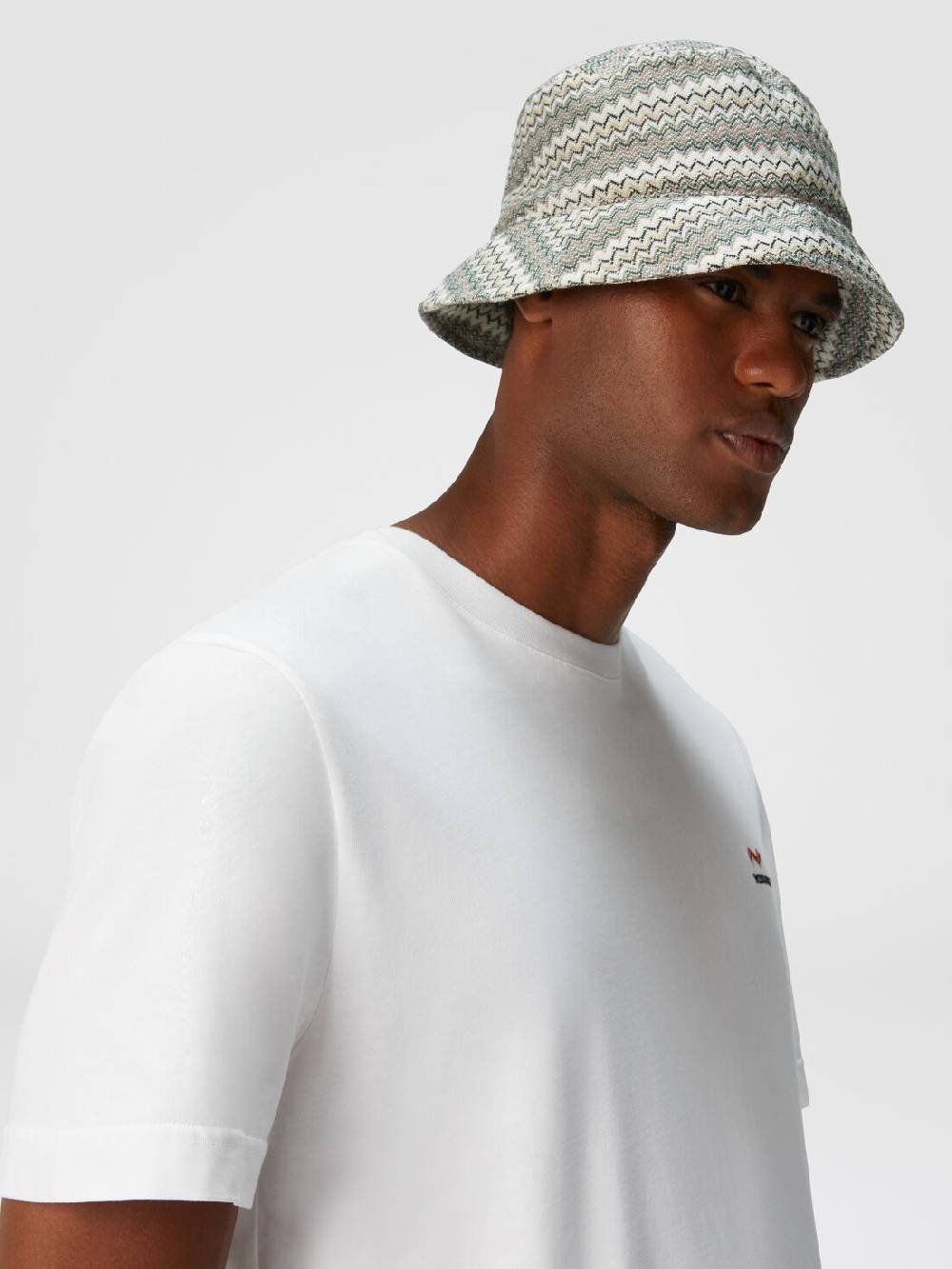 M Missoni Bucket hat in viscosa e cotone zig zag Italia