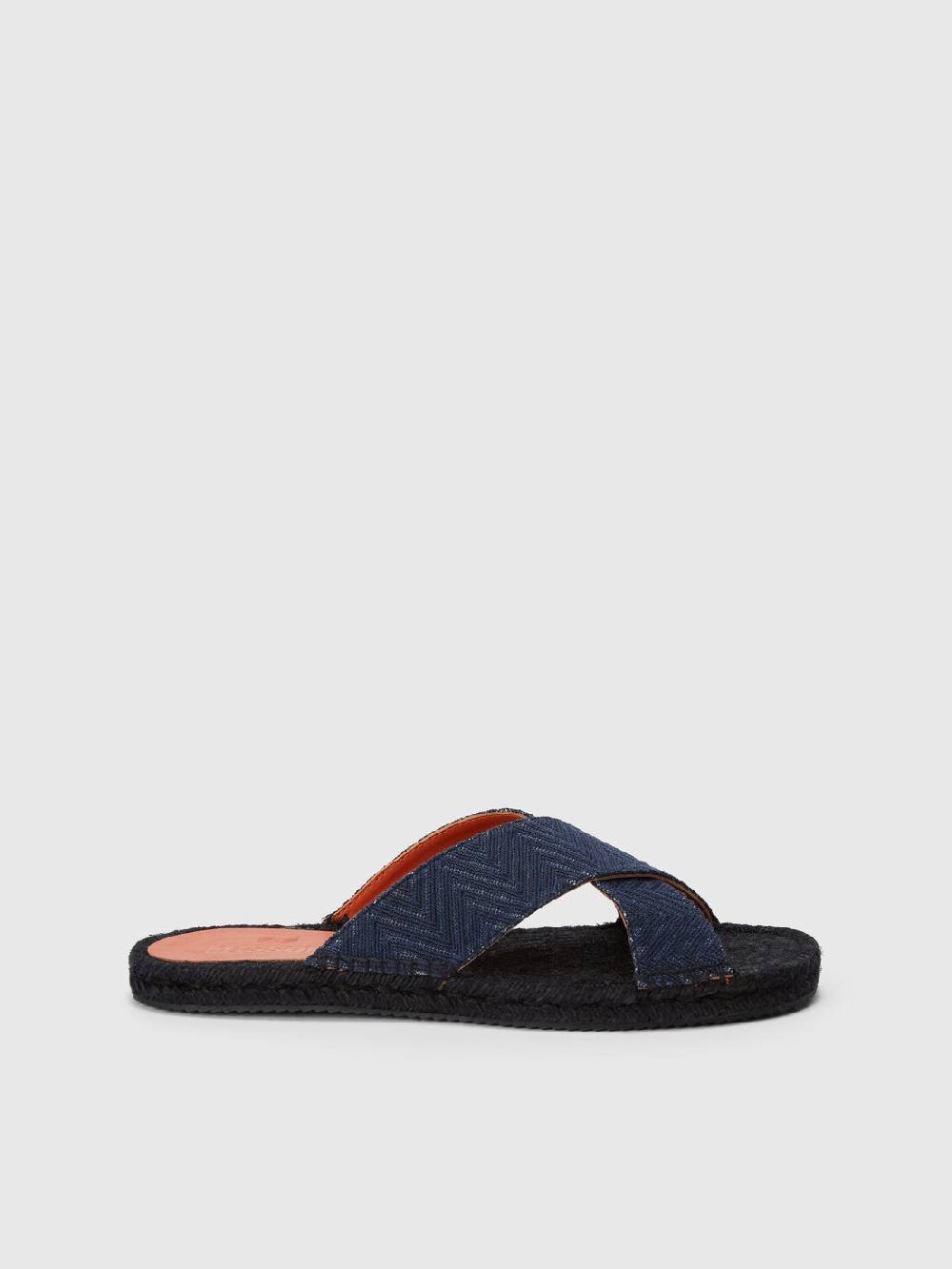M Missoni Ciabatte con doppia fascia incrociata e motivo chevron Spedizione Gratuita