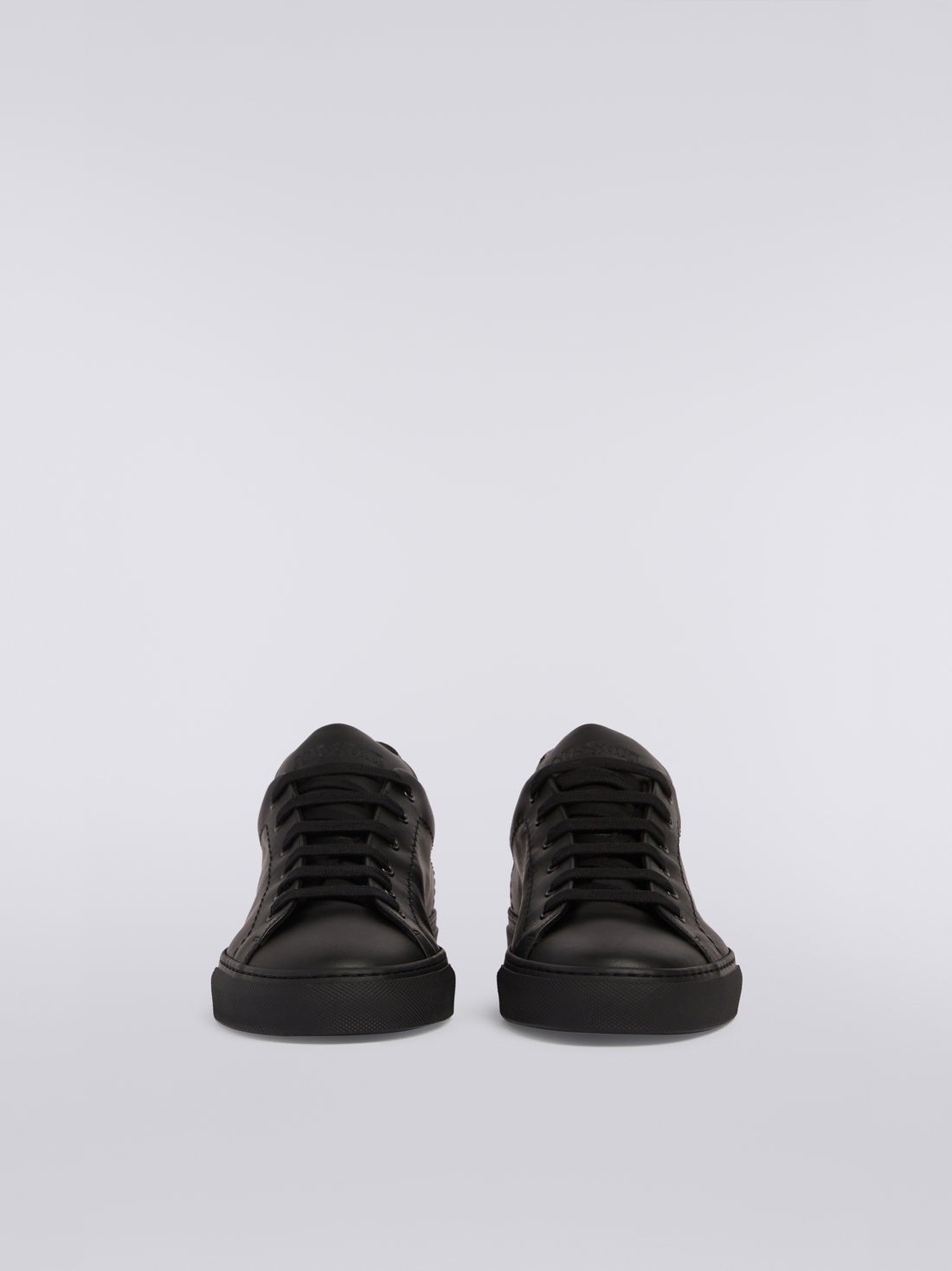 M Missoni Sneakers in pelle con inserto fiammato Pezzi Unici