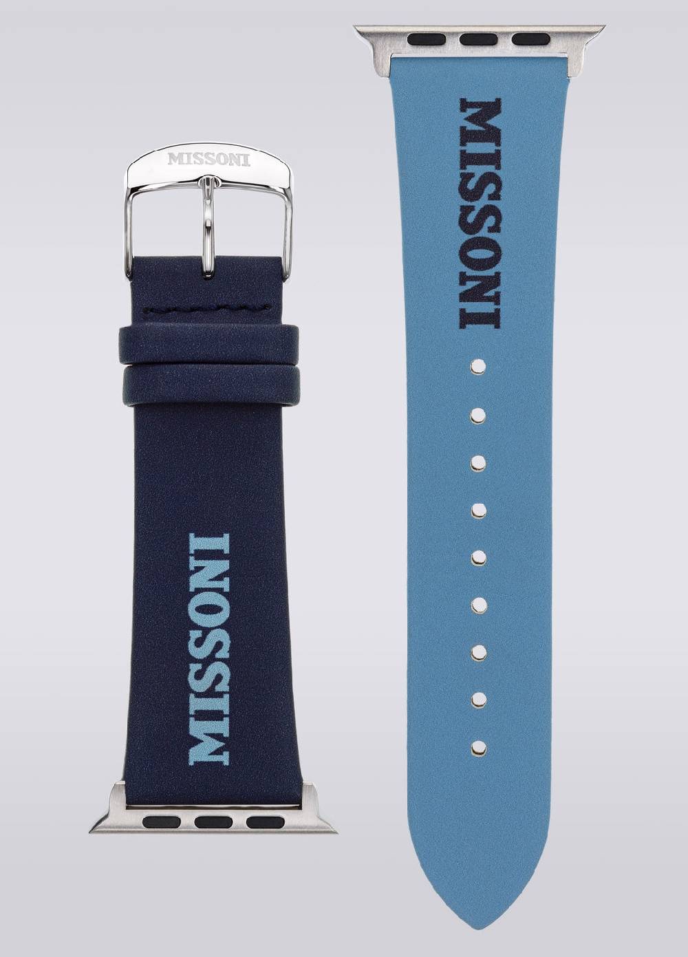 M Missoni Cinturino Apple con scritta Missoni da 24 mm Consegna Veloce