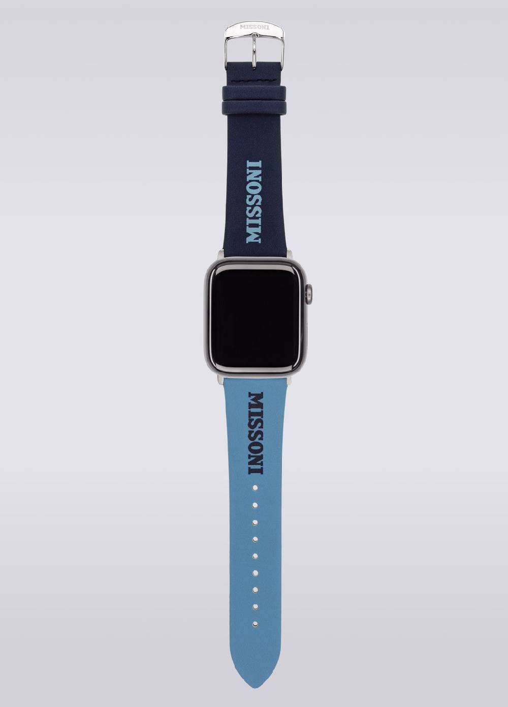 M Missoni Cinturino Apple con scritta Missoni da 24 mm Consegna Veloce