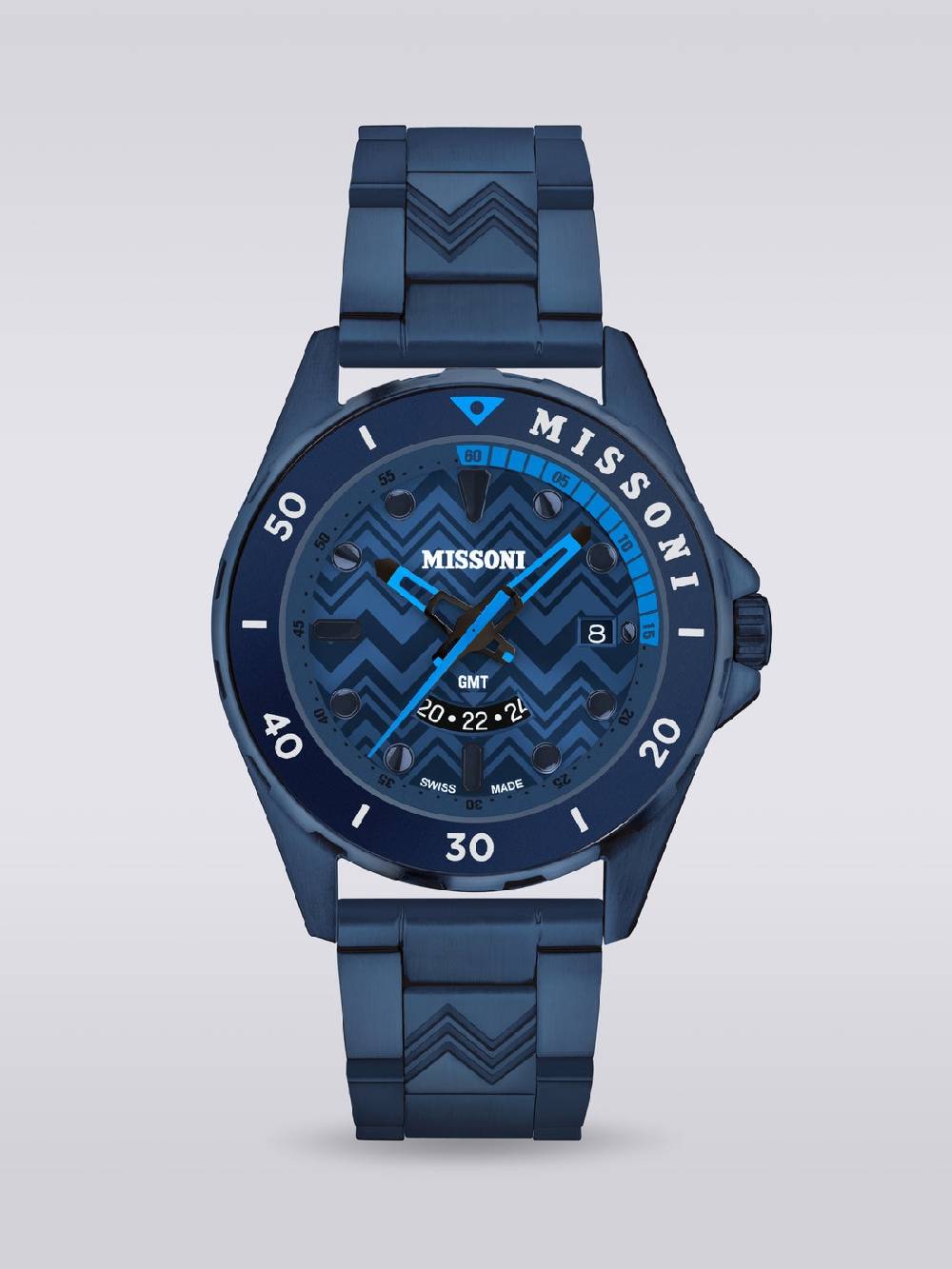 M Missoni Orologio Missoni Gmt da 43 mm Promozione Limitata