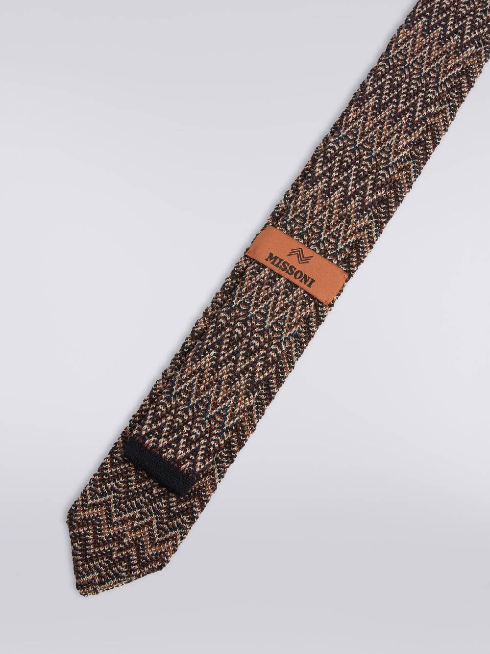 M Missoni Cravatta in lana e seta chevron Presa