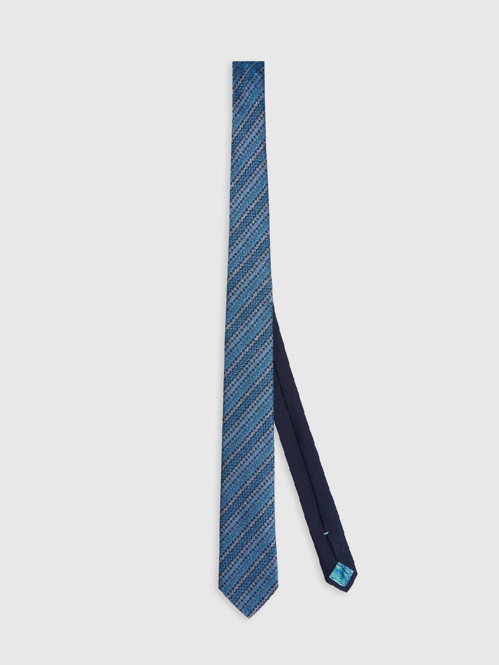 M Missoni Cravatta in seta multilavorata Online