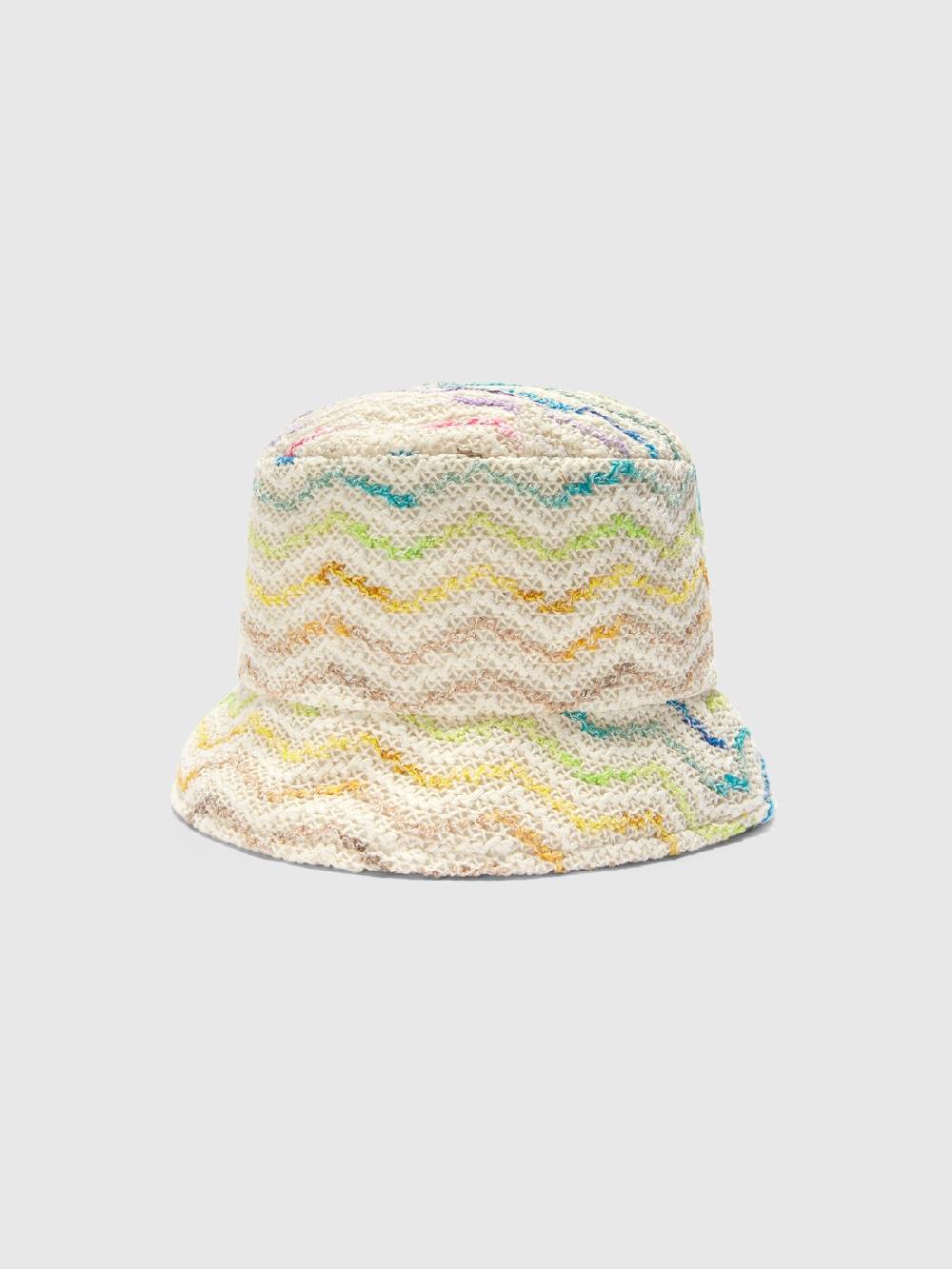 M Missoni Bucket hat in maglia di misto cotone chevron Outlet