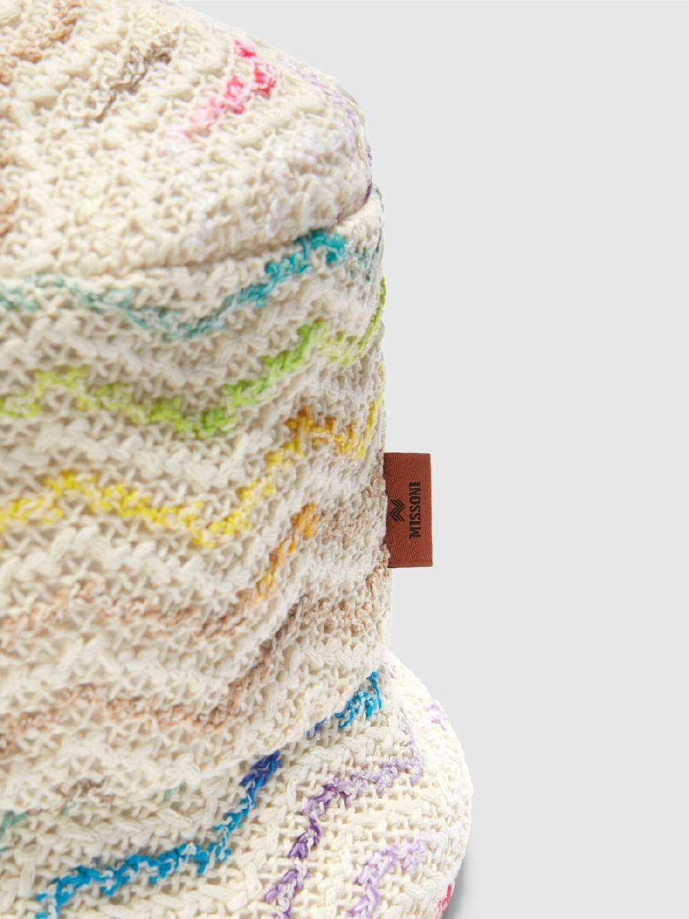 M Missoni Bucket hat in maglia di misto cotone chevron Outlet