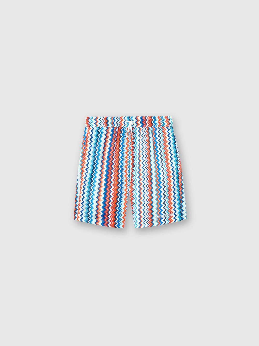M Missoni Boxer mare con stampa zig zag e logo Hotsell