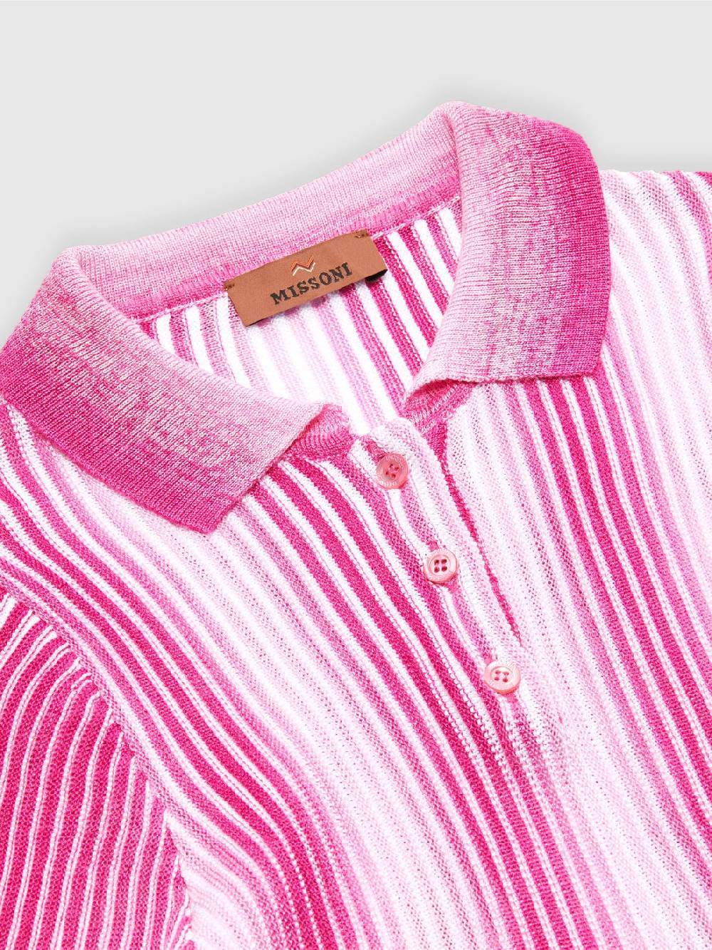 M Missoni Abito midi in maglia di viscosa a righe I Più Venduti