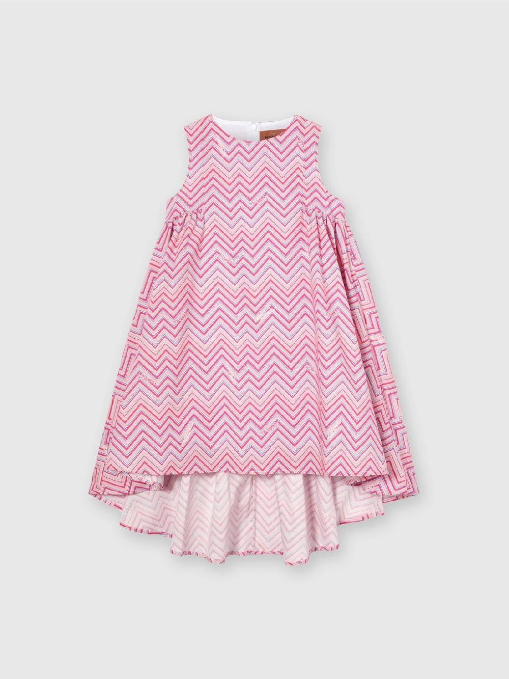 M Missoni Abito in cotone con stampa zig zag Vendite Flash