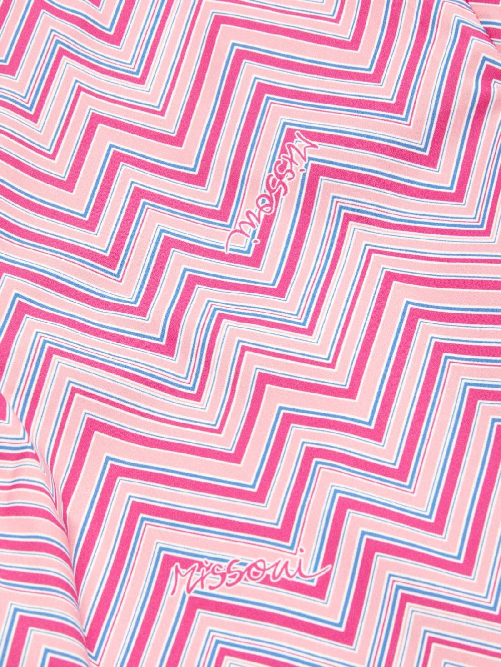 M Missoni Abito in cotone con stampa zig zag Vendite Flash