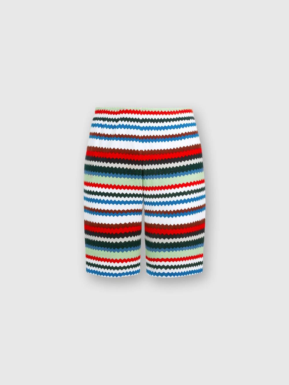 M Missoni Shorts in spugna stampa zig zag Moda