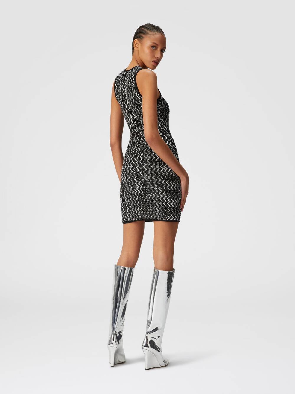 M Missoni Mini-abito senza maniche zig zag con paillettes 2025