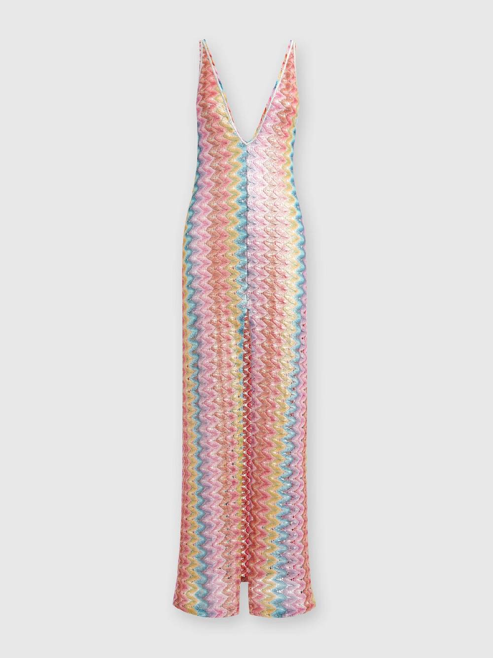 M Missoni Abito copricostume lungo con scollatura a V e spacco Qualità
