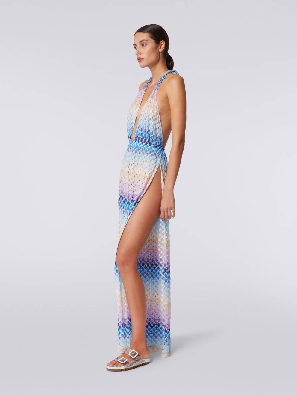 M Missoni Tuta pantalone effetto pizzo dégradé con lurex Vendita