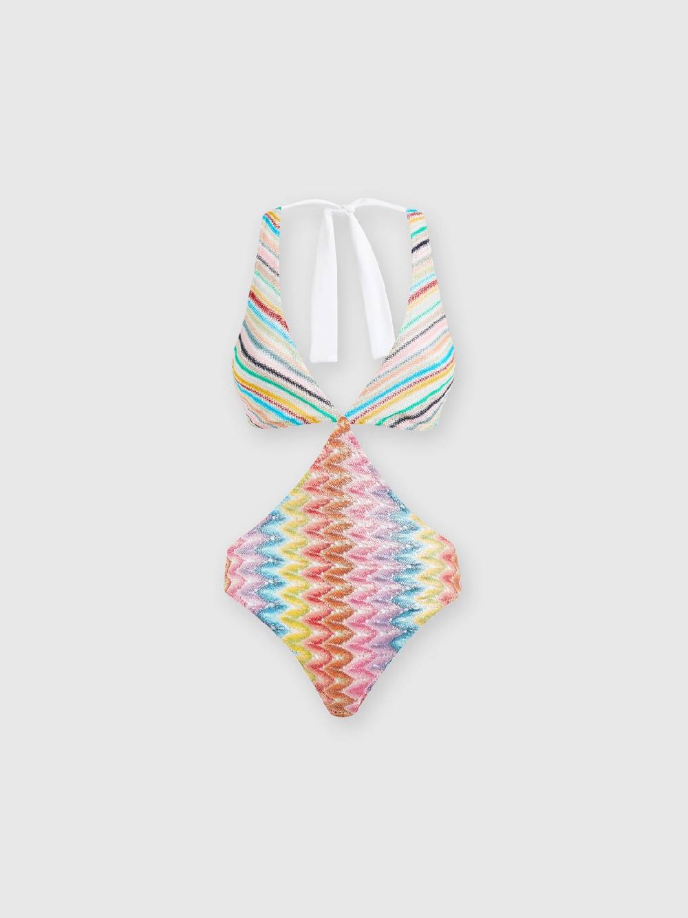 M Missoni Costume intero patchwork con dettagli cut out Qualità Garantita