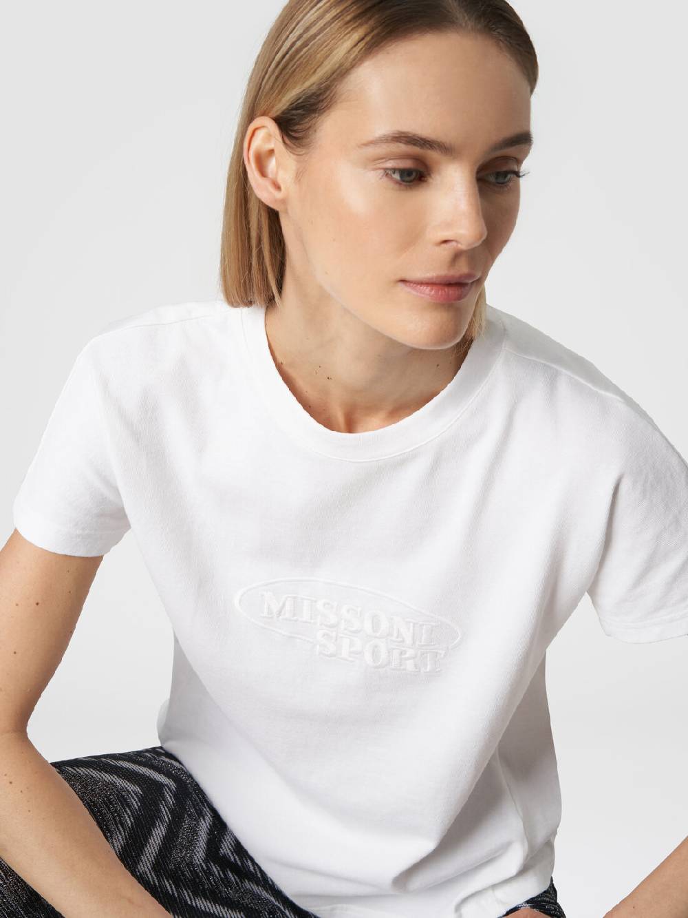 M Missoni T-shirt girocollo in cotone con logo Fino Al -60%