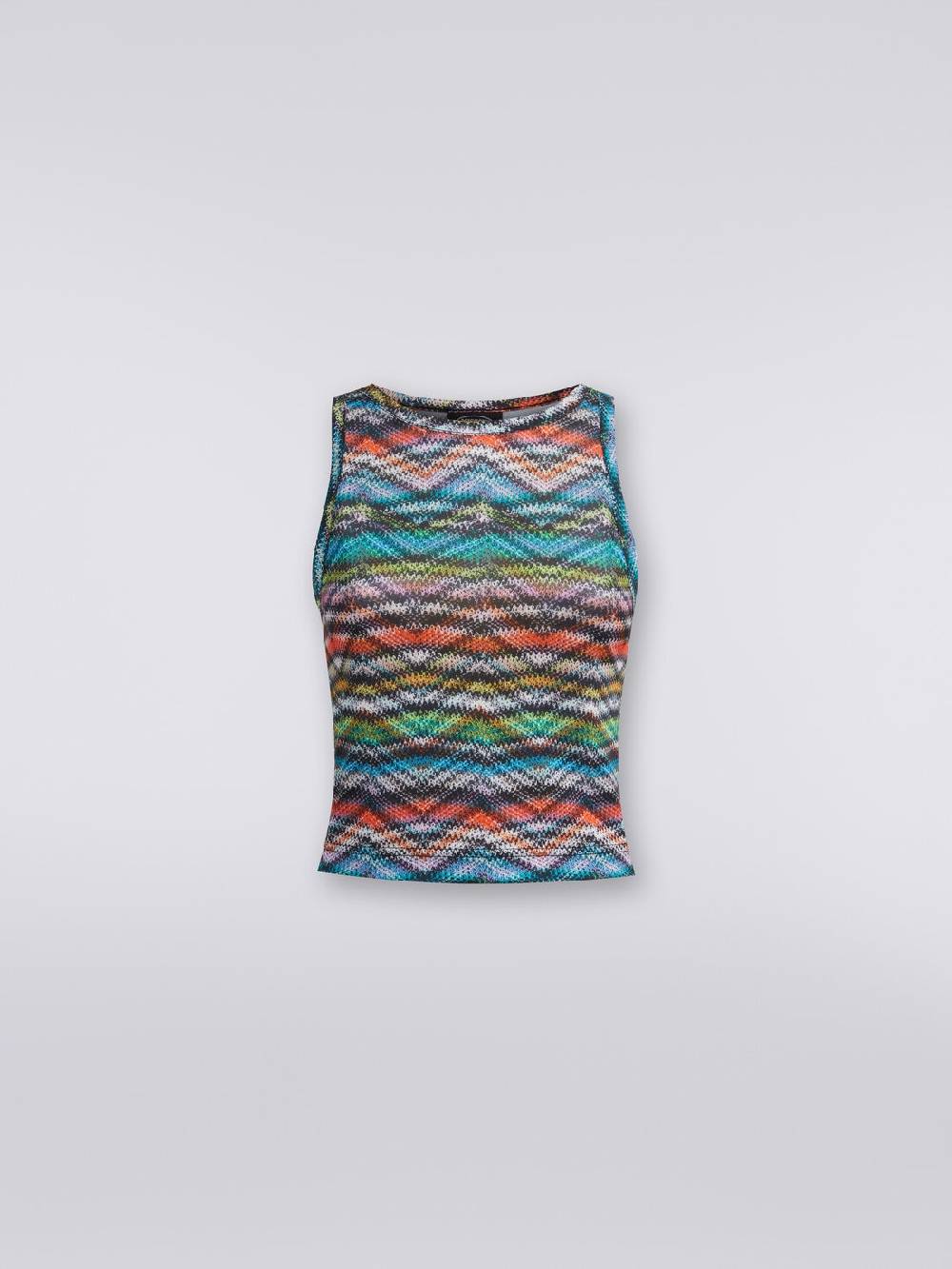 M Missoni Top in nylon stretch stampato Sottocosto